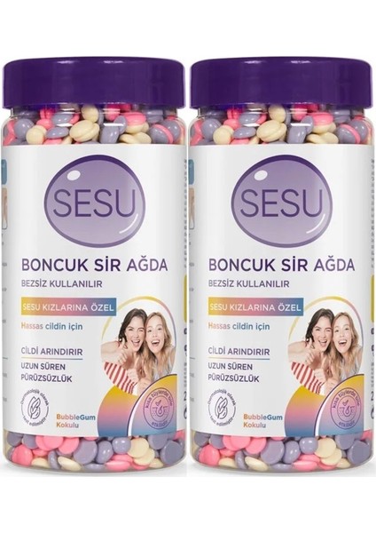 Hassas Ciltler Için 2'li Set, Doğal Boncuk Ağda, Ilk Adım, 250GR x 2