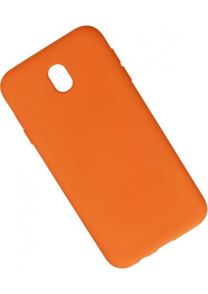 Samsung Galaxy J7 Pro / J730 Kılıf Nano Içi Kadife Silikon - Turuncu fiyatları