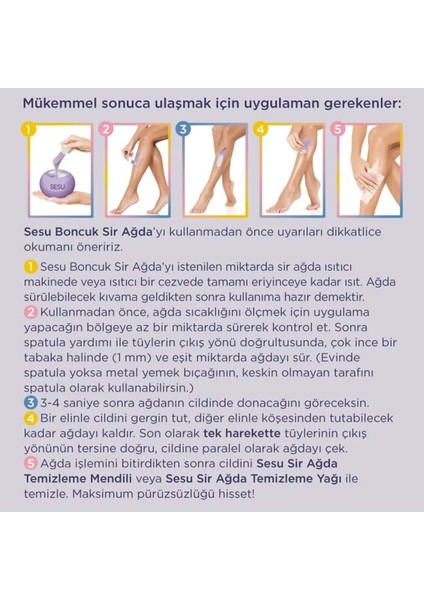 Hassas Ciltler Için 2'li Set, Doğal Boncuk Ağda, Ilk Adım, 250GR x 2