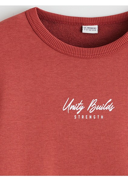 Yeni Sezon Bisiklet Yaka Erkek Çocuk Sweatshirt modelleri