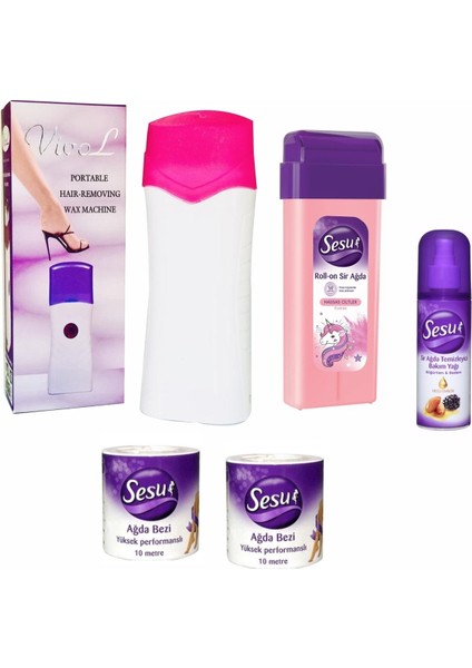 Pudralı Ağda Rollon ve Vivol Kartuş Seti, Doğal ve Konforlu Kullanım Sağlar