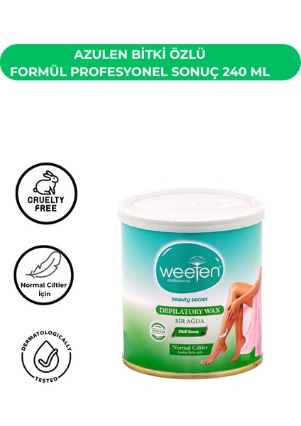 Doğal Bitki Özlü Sir Ağda 240 Ml, Normal Ciltler, Şekersiz, Bez ile Kullanım fırsatları