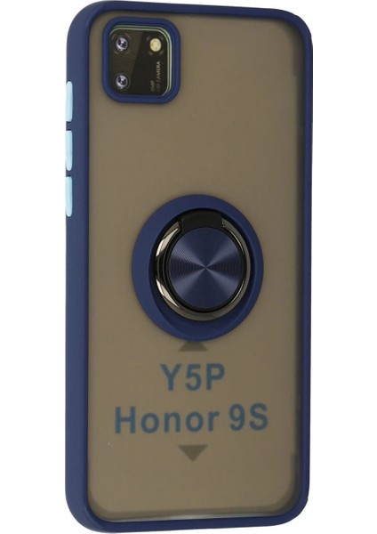 Huawei Y5P Kılıf Montreal Yüzüklü Silikon Kapak - Lacivert fiyatları