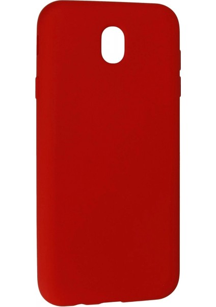 Samsung Galaxy J7 Pro / J730 Kılıf Nano Içi Kadife Silikon - Kırmızı modelleri