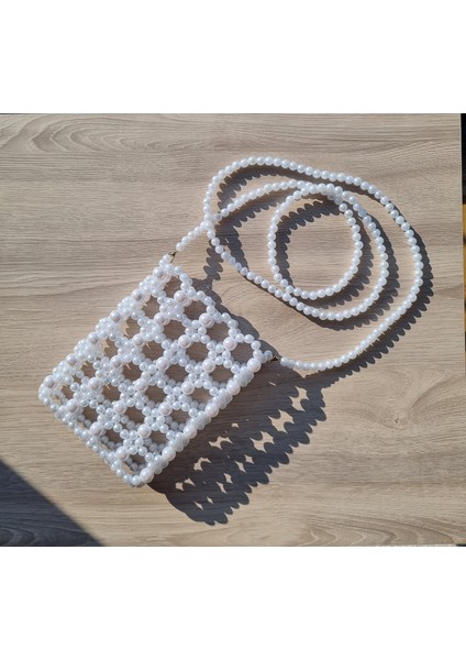 El Örmesi - Inci Parıltısıyla Mini Çapraz Çanta- Günlük ,özel Gün (Nikah,düğün) modelleri