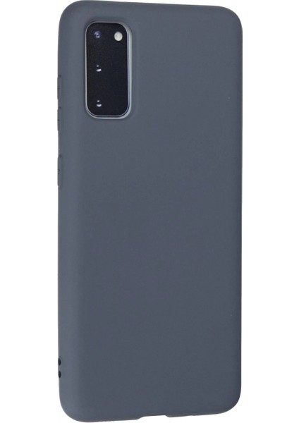 Samsung Galaxy S20 Kılıf Nano Içi Kadife Silikon - Gri modelleri
