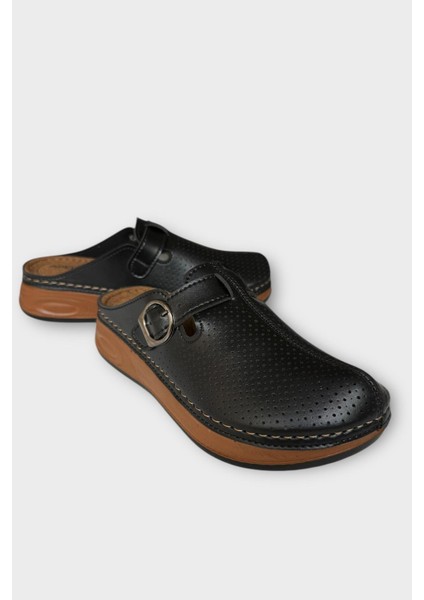 Önü Kapalı Kışlık Ortopedik Günlük Kadın Terlik Siyah fiyatları