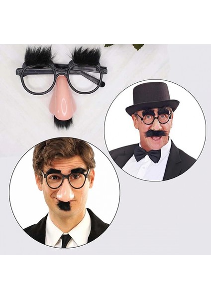 Eğlenceli Kılık Değiştirme Kaş Bıyık Mizah Gözlüğü 9X13 cm fiyatları