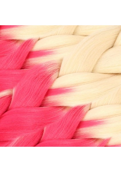 Afrika Örgülük Sentetik Ombreli Saç 100 Gr. - Platin / Pembe fiyatları
