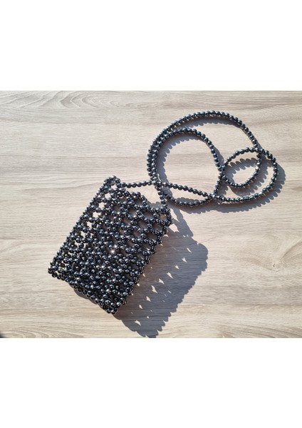 El Örmesi - Inci Parıltısıyla Mini Çapraz Çanta- Günlük ,özel Gün (Nikah,düğün)