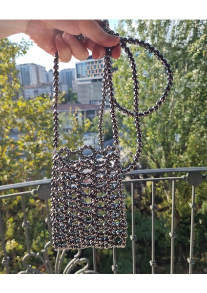 El Örmesi - Inci Parıltısıyla Mini Çapraz Çanta- Günlük ,özel Gün (Nikah,düğün) fırsatları