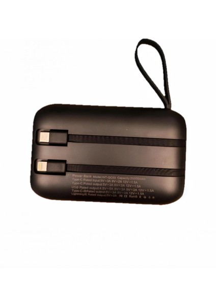 20.000 Mah Hızlı Şarj Özellikli Çift Şarj Çıkışlı Blue Inter Powerbank