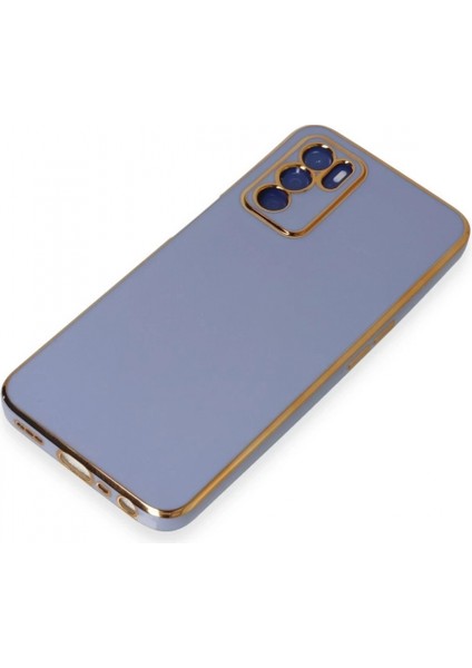 Oppo A16 Kılıf Volet Silikon - Mavi fırsatları