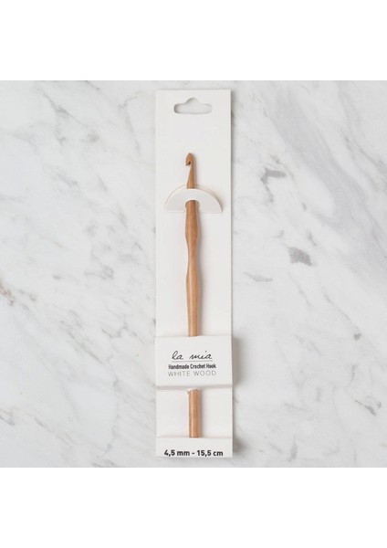 La Mia Whitewood 4.5 mm 15.5 cm Ahşap Yün Tığ
