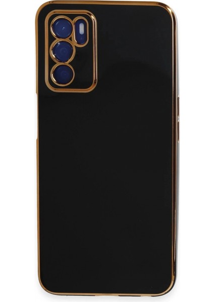 Oppo A16 Kılıf Volet Silikon - Siyah