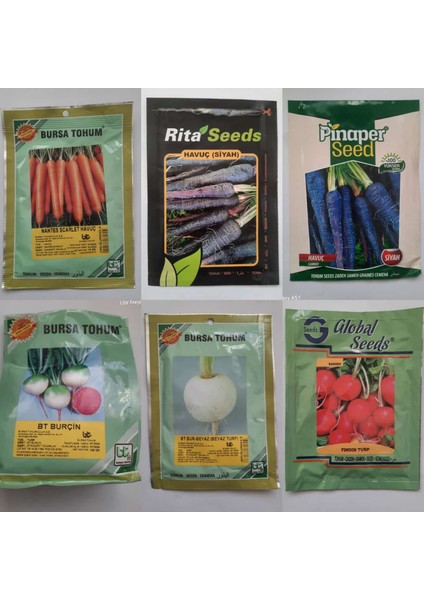 Sebze Tohumları 5 Paket