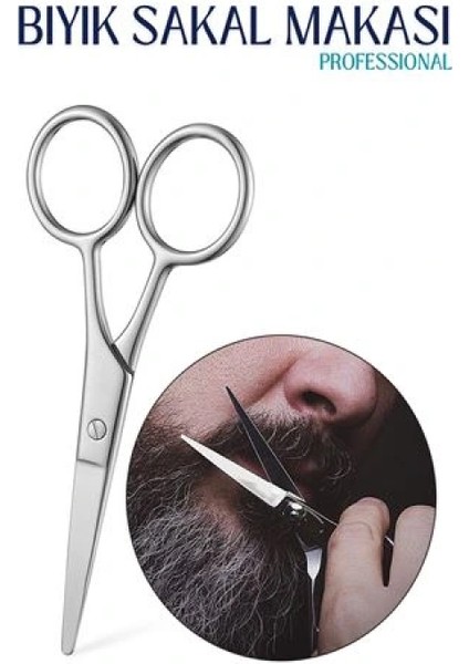 Bıyık Sakal Düzeltme Makası 12 cm Biagio Bianchi Design