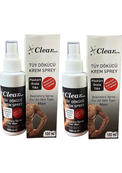 Yumuşak ve Pürüzsüz Cilt Için Tüy Dökücü Krem, 2 Adet, 100 ml