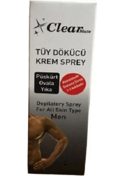 Kadın ve Erkekler Için Etkili Tüy Dökücü Krem Sprey, 2'li Set, 100 ml x 2