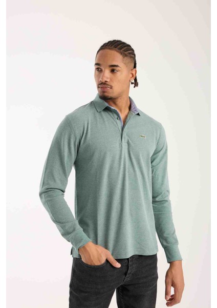 Polo Uzun Kol Regular Fit Çağla Yeşili fırsatları