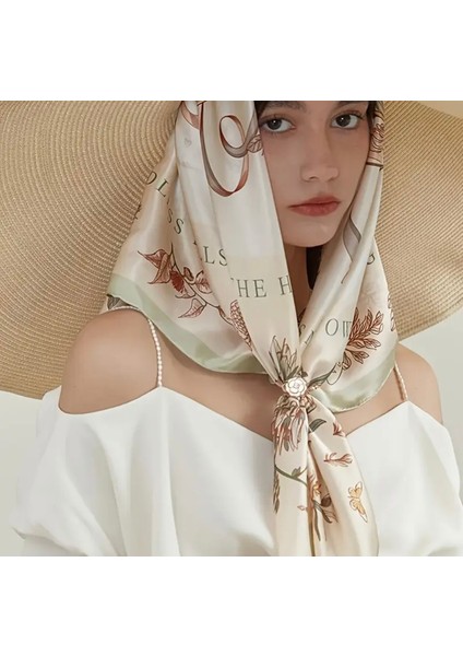 Trendlover Gül Figürlü Fular Yüzüğü, Eşarp Yüzüğü
