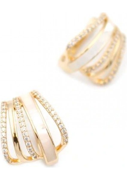 Taşlı Küpe - Rose