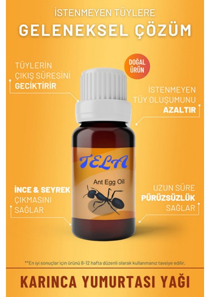 Doğal Tüy Azaltıcı Yağ Seti, Limon ve Karınca Yumurtası Içeriği, 3'lü Paket fiyatları