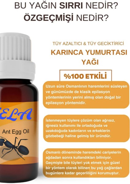 Doğal Tüy Azaltıcı Yağ Seti, Limon ve Karınca Yumurtası Içeriği, 3'lü Paket modelleri