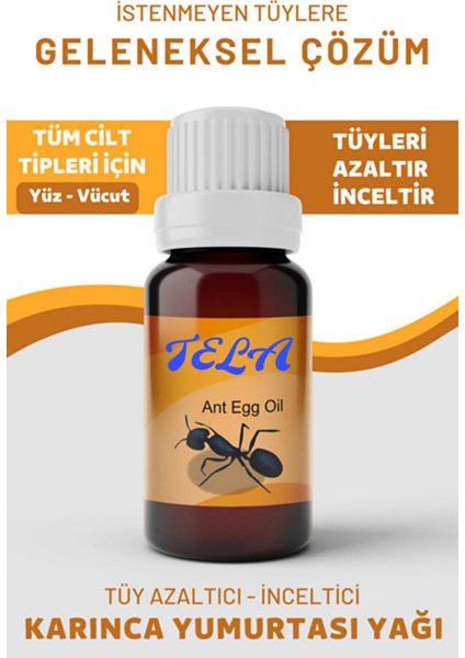 Doğal Tüy Azaltıcı Yağ Seti, Limon ve Karınca Yumurtası Içeriği, 3'lü Paket indirimleri