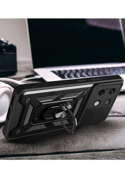 Xiaomi Poco X6 Pro Kılıf Pars Lens Yüzüklü Silikon - Yeşil fırsatları