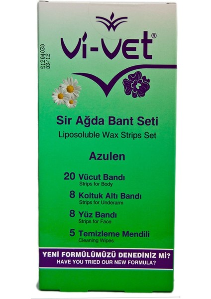 Vücut Ağda Bandı 41'li, Azulen ile Güzel ve Pürüzsüz Cilt Hedefli