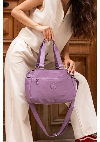 Kadın 5 Gözlü Suya Dayanıklı Paraşüt Kumaş Ayar Çapraz Askılı El ve Omuz Çantası 4016 fırsatları