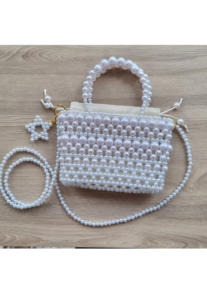 El Örmesi - Inci Zarafetiyle El ve Askılı Çantası - Günlük ,özel Gün (Nikah,düğün) fiyatları