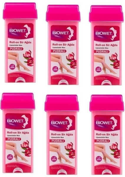 Pudralı Roll-On Sir Ağda 100 Ml, 6'lı Paket, Kolay ve Konforlu Kullanım