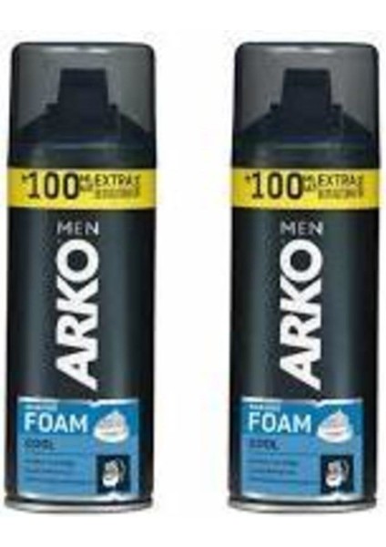 Serinletici Erkek Tıraş Köpüğü 300 ml x 2 Adet, Rahat ve Ferah Tıraş Deneyimi