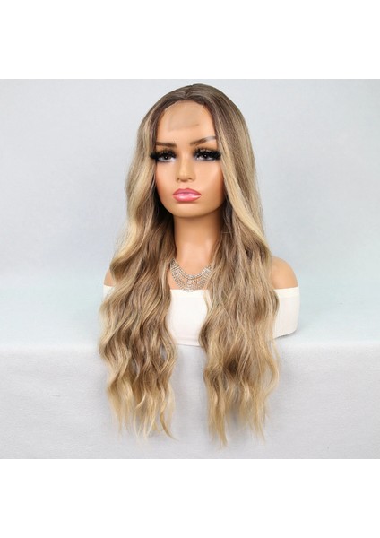 Kumral Dore Sarı Ombre Balköpüğü Röfleli Tül Peruk fırsatları