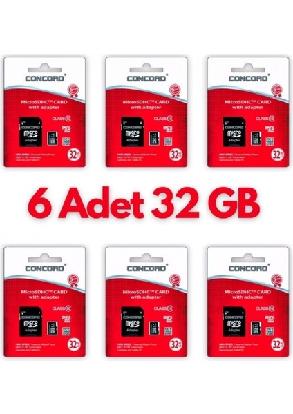 6 Adet Ultrahız 32GB Micro Sd Hafıza Kartı: Yüksek Performans ve Geniş Depolama Kapasitesi