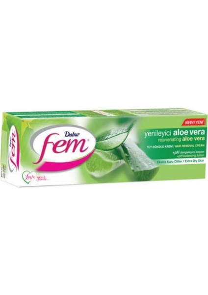 Doğal Aloe Vera Tüy Dökücü Krem 110 gr ile Pürüzsüz Cilt