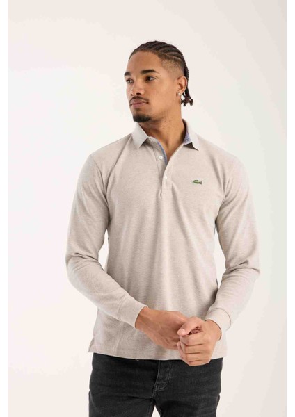 Polo Uzun Kol Açık Bej Regular Fit fiyatları