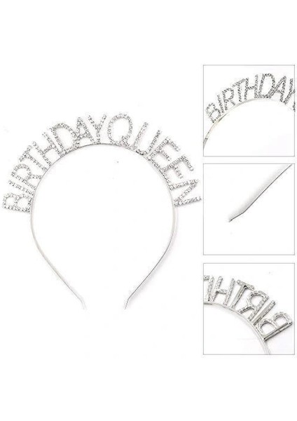 Birthday Queen Yazılı Kraliçe Taç modelleri