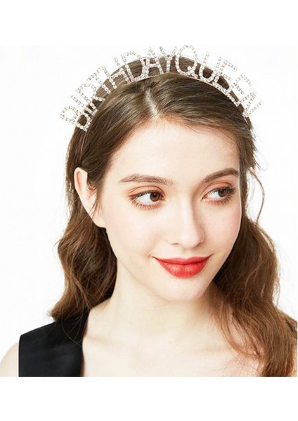 Birthday Queen Yazılı Kraliçe Taç indirimleri