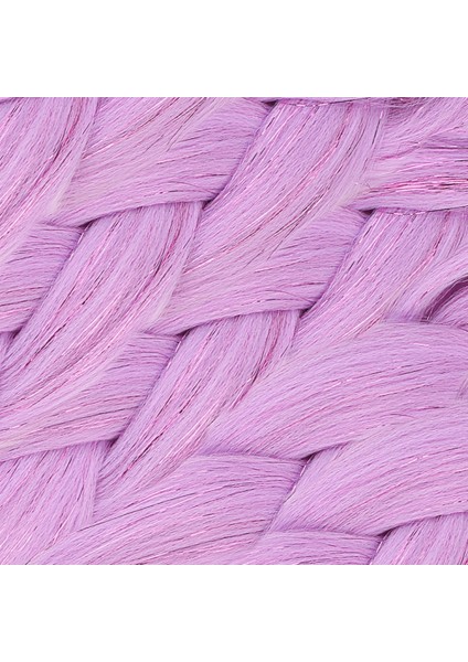 Simli Lila Örgülük Saç 100 Gr. fiyatları