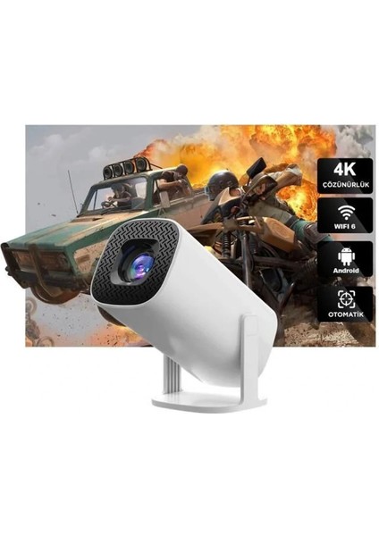 Max Mini Beyaz Taşınabilir Retro Video Konsolu Android Akıllı Projektör Projeksiyon P30 modelleri