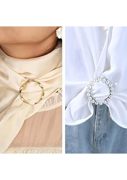 Trendlover Eşarp Yüzüğü, T-Shirt Klipsi