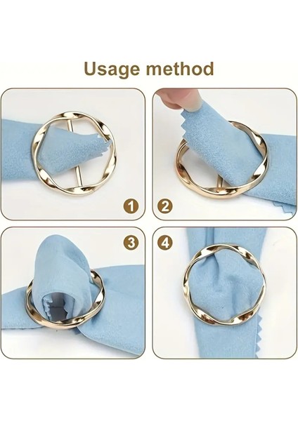 Trendlover Eşarp Yüzüğü, T-Shirt Klipsi