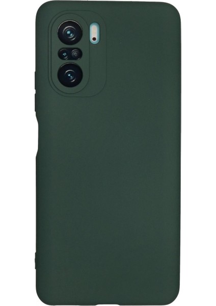 Xiaomi Poco F3 Kılıf Nano Içi Kadife Silikon - Koyu Yeşil