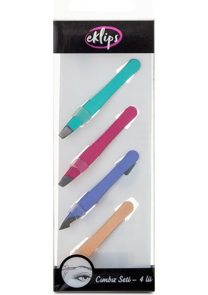 Dört Parçalı Cımbız Seti, Hassas ve Pratik Kullanım Için Ideal