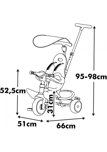 7600741403 Baby Balade Tricycle Beige modelleri