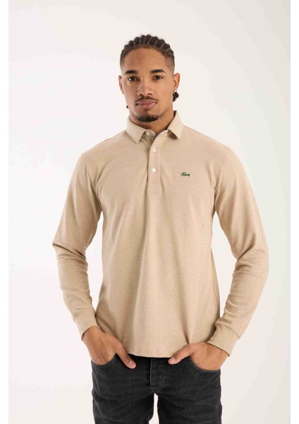 Polo Uzun Kol Bej Regular Fit fırsatları