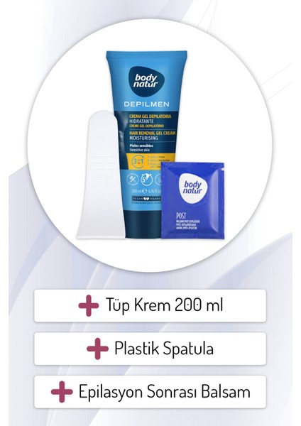 Hassas Ciltler Için Erkekler Vücut Tüy Dökücü Krem 200ML modelleri